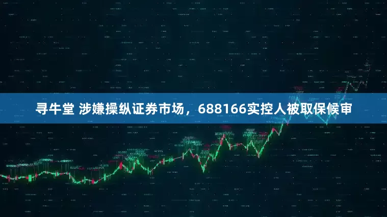 寻牛堂 涉嫌操纵证券市场，688166实控人被取保候审